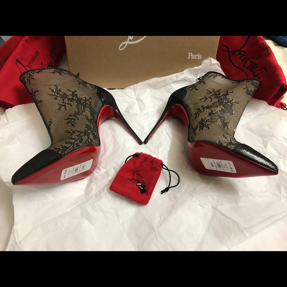 Christian Louboutin GipsyBooties Ankle Heel Boot